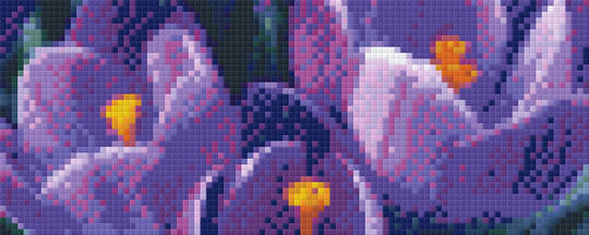 Crocus Two [2] Baseplate PixelHobby Mini-mosaic Art Kit